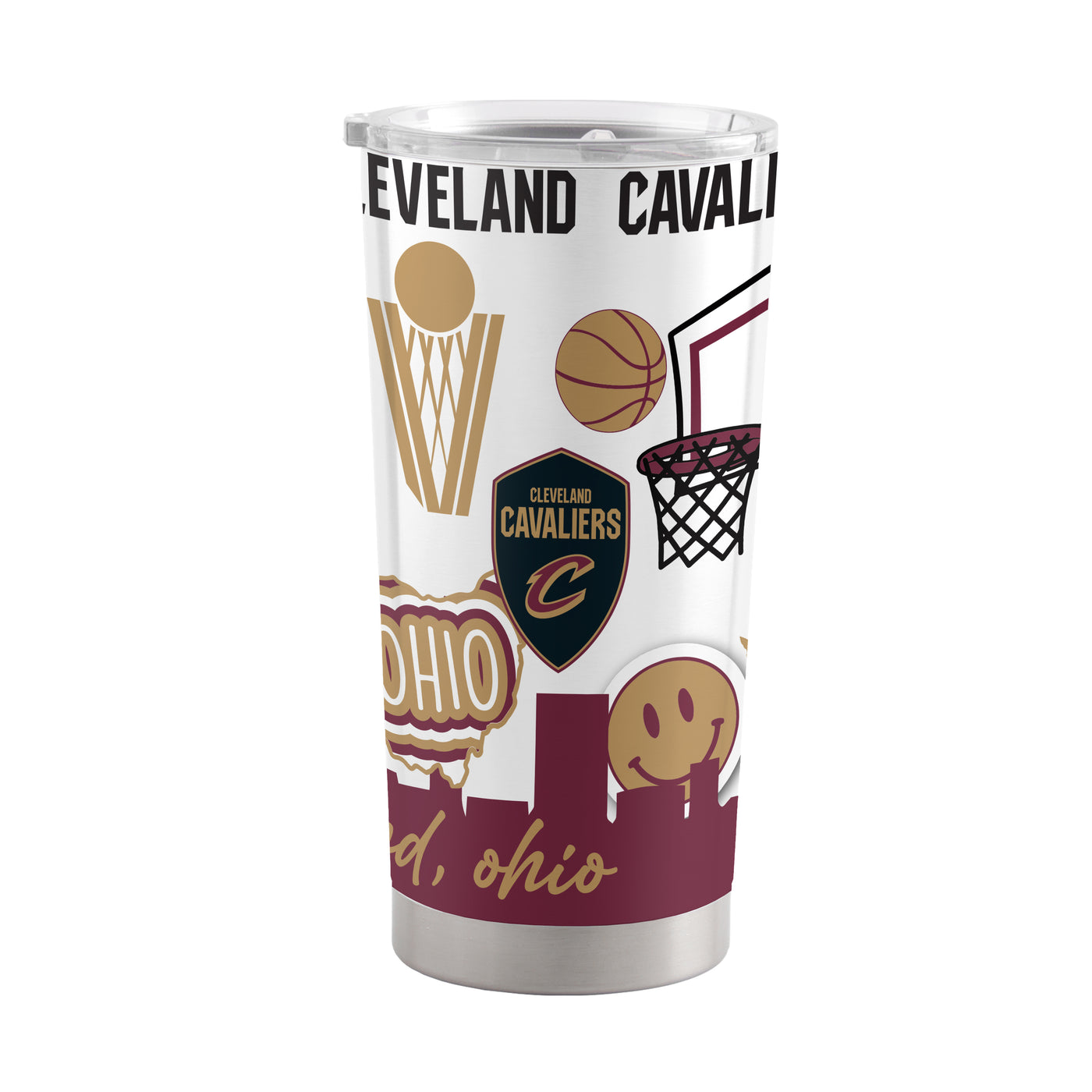 Cleveland Cavaliers 20oz Native Stainless Tumbler