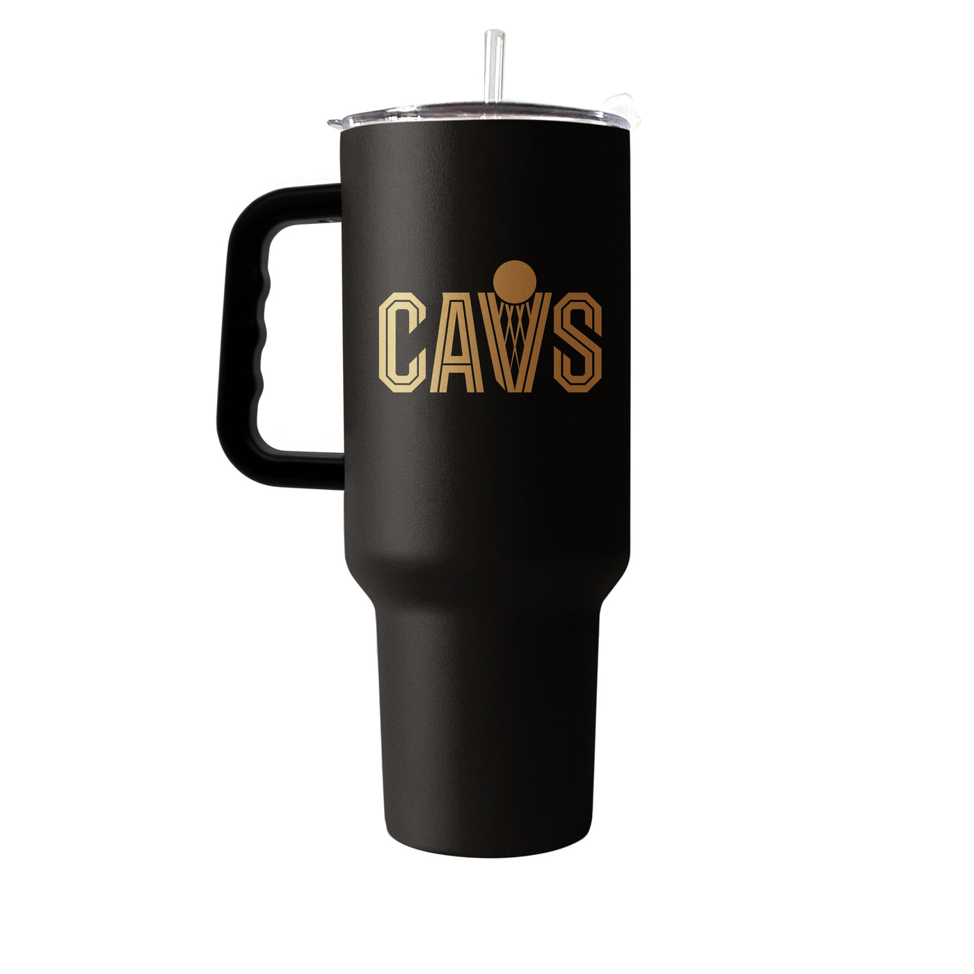 Cleveland Cavaliers Black 40oz Flipside Powder Coat Tumbler - Logo Brands