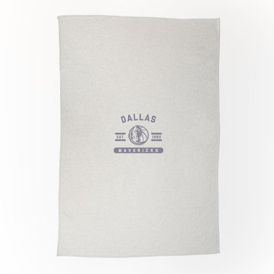 Dallas Mavericks Oatmeal Sweatshirt Blanket - Logo Brands