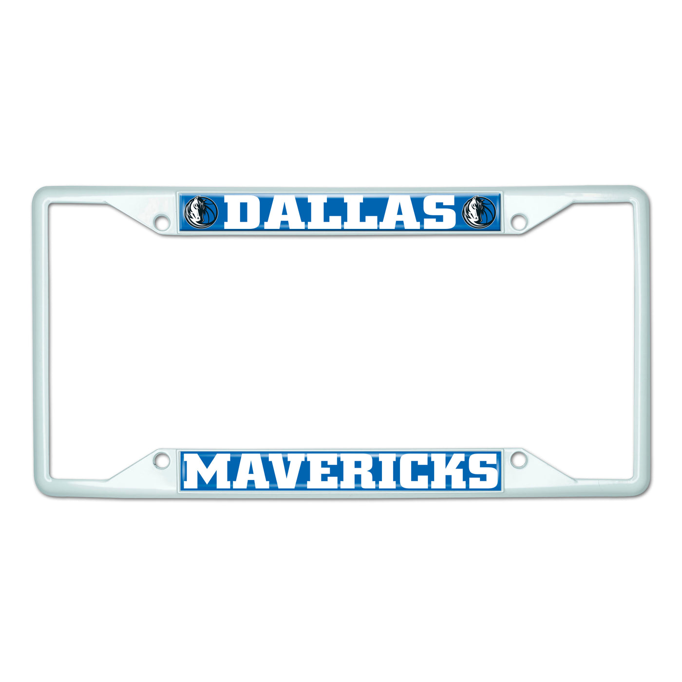 NBA - Dallas Mavericks White License Plate Frame