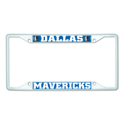 NBA - Dallas Mavericks White License Plate Frame