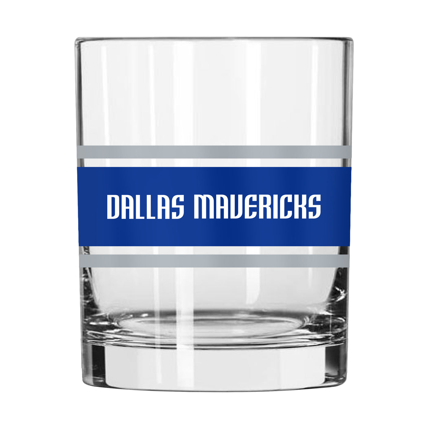 Dallas Mavericks 14oz Stripe Rocks Glass