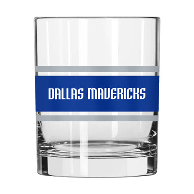 Dallas Mavericks 14oz Stripe Rocks Glass