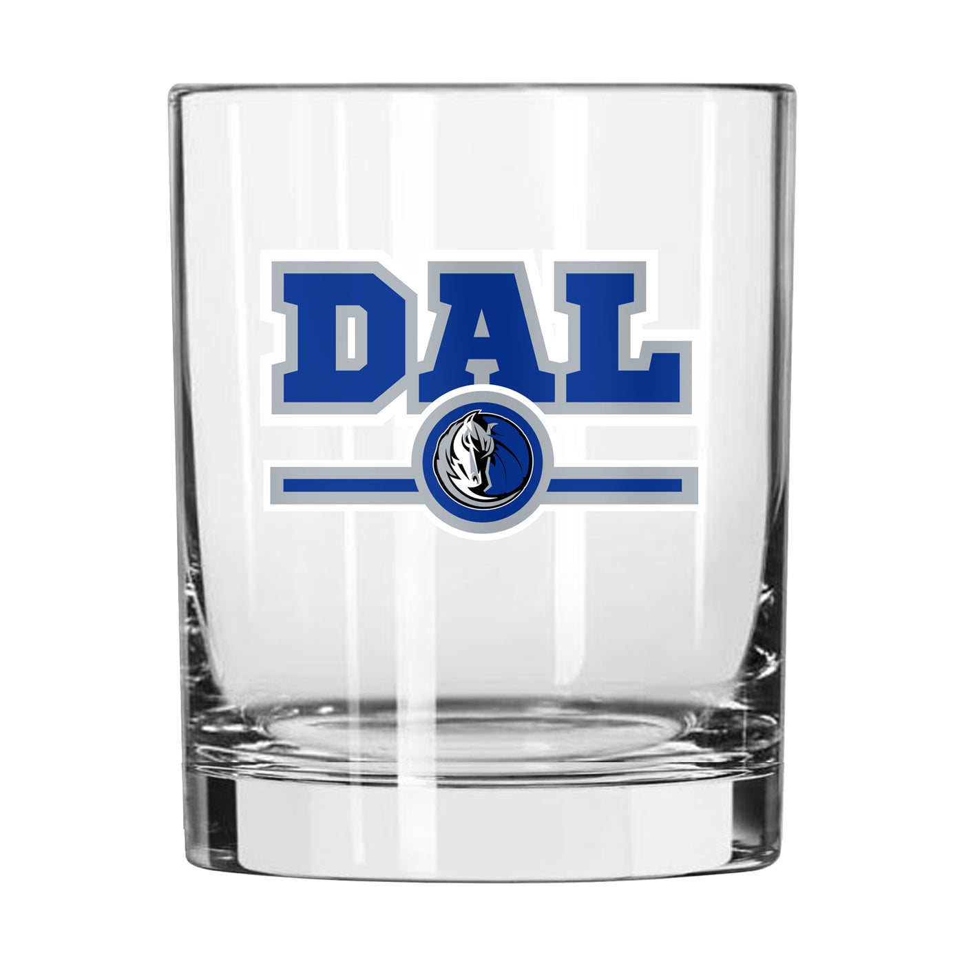 Dallas Mavericks 14oz Letterman Rocks Glass