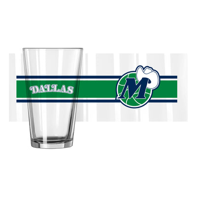 Dallas Mavericks 16oz Vintage Stripe Pint Glass