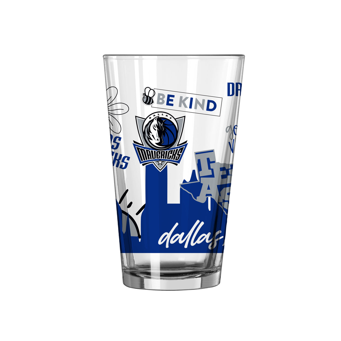 Dallas Mavericks 16oz Native Pint Glass