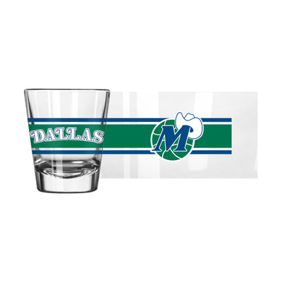 Dallas Mavericks 2oz Vintage Stripe Shot Glass