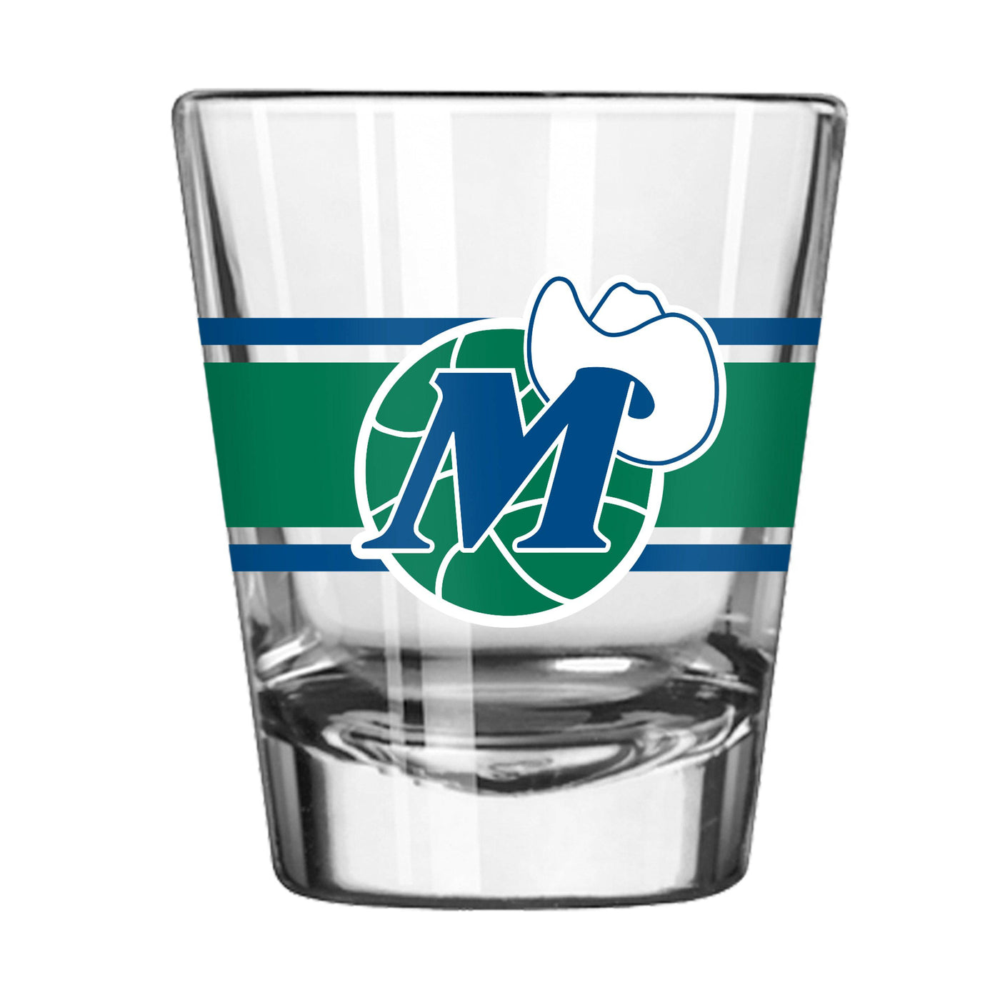 Dallas Mavericks 2oz Vintage Stripe Shot Glass