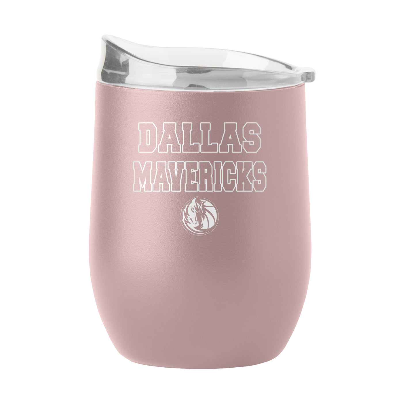 Dallas Mavericks 16oz Stencil Powder Coat Curved Beverage