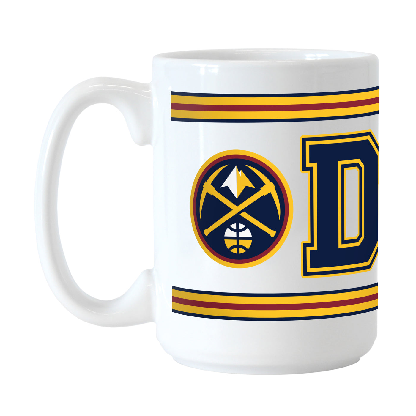 Denver Nuggets 15oz Overtime Stripe Sublimated Mug