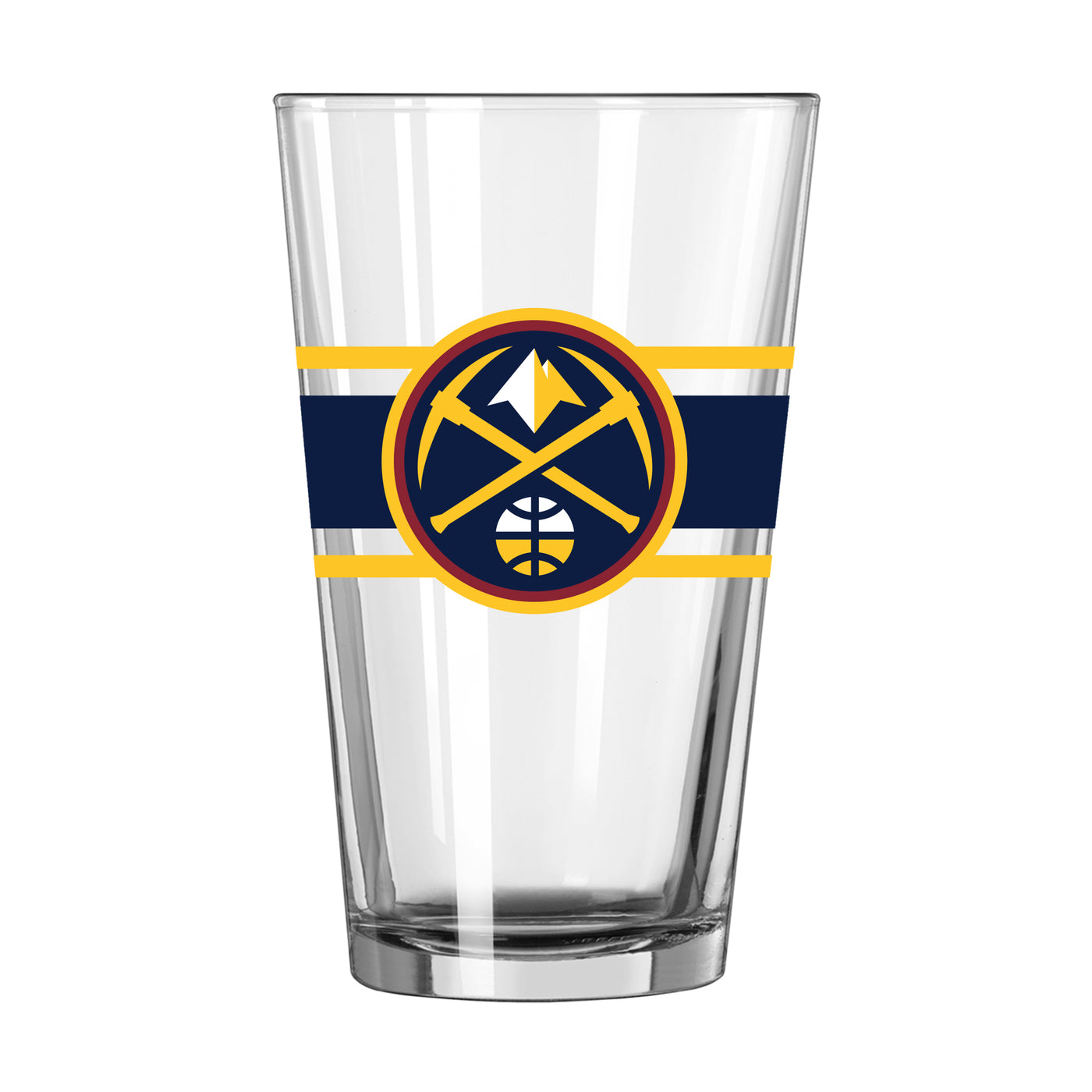 Denver Nuggets 16oz Stripe Pint Glass