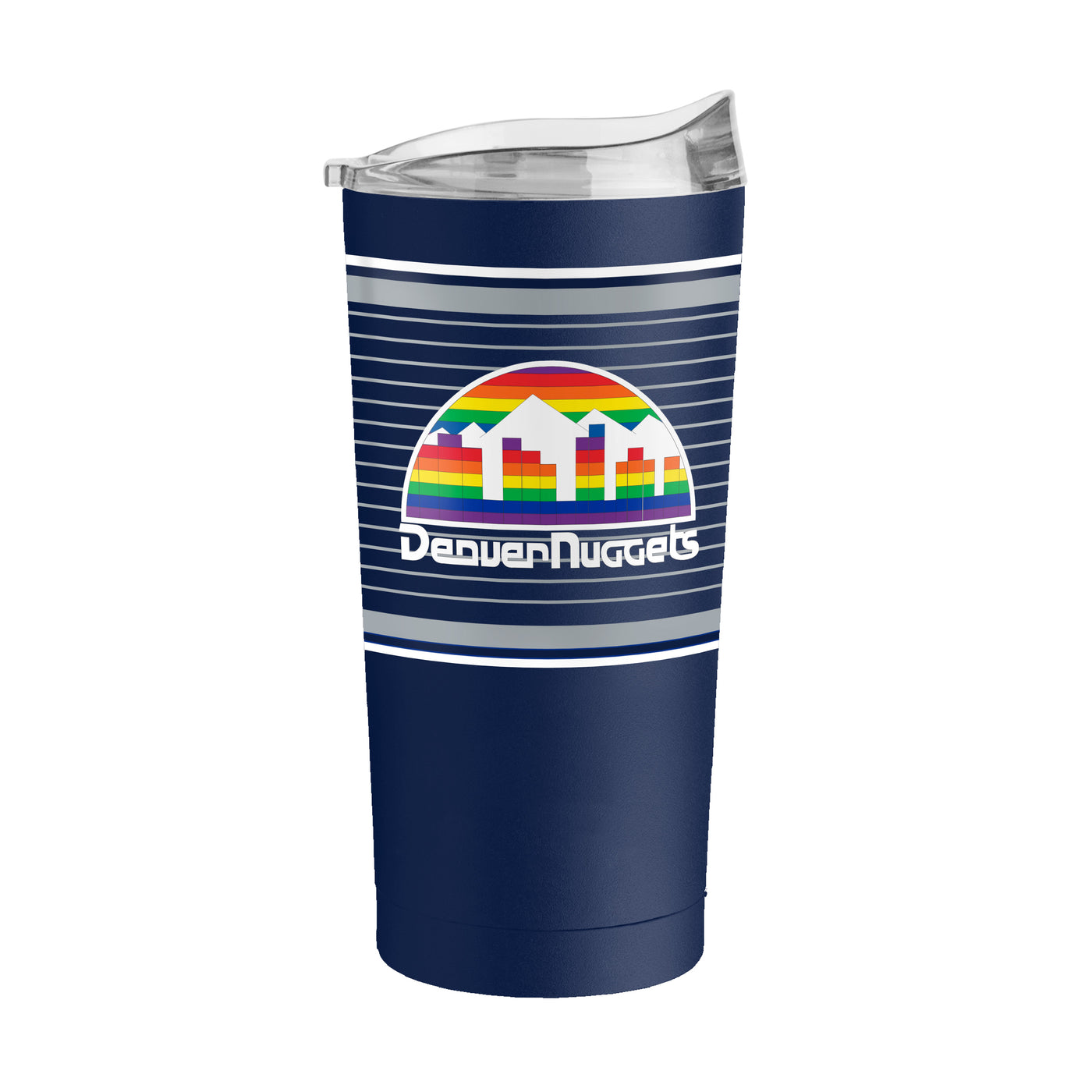 Denver Nuggets 20oz Retro Stripe Powder Coat Tumbler