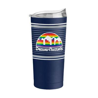 Denver Nuggets 20oz Retro Stripe Powder Coat Tumbler