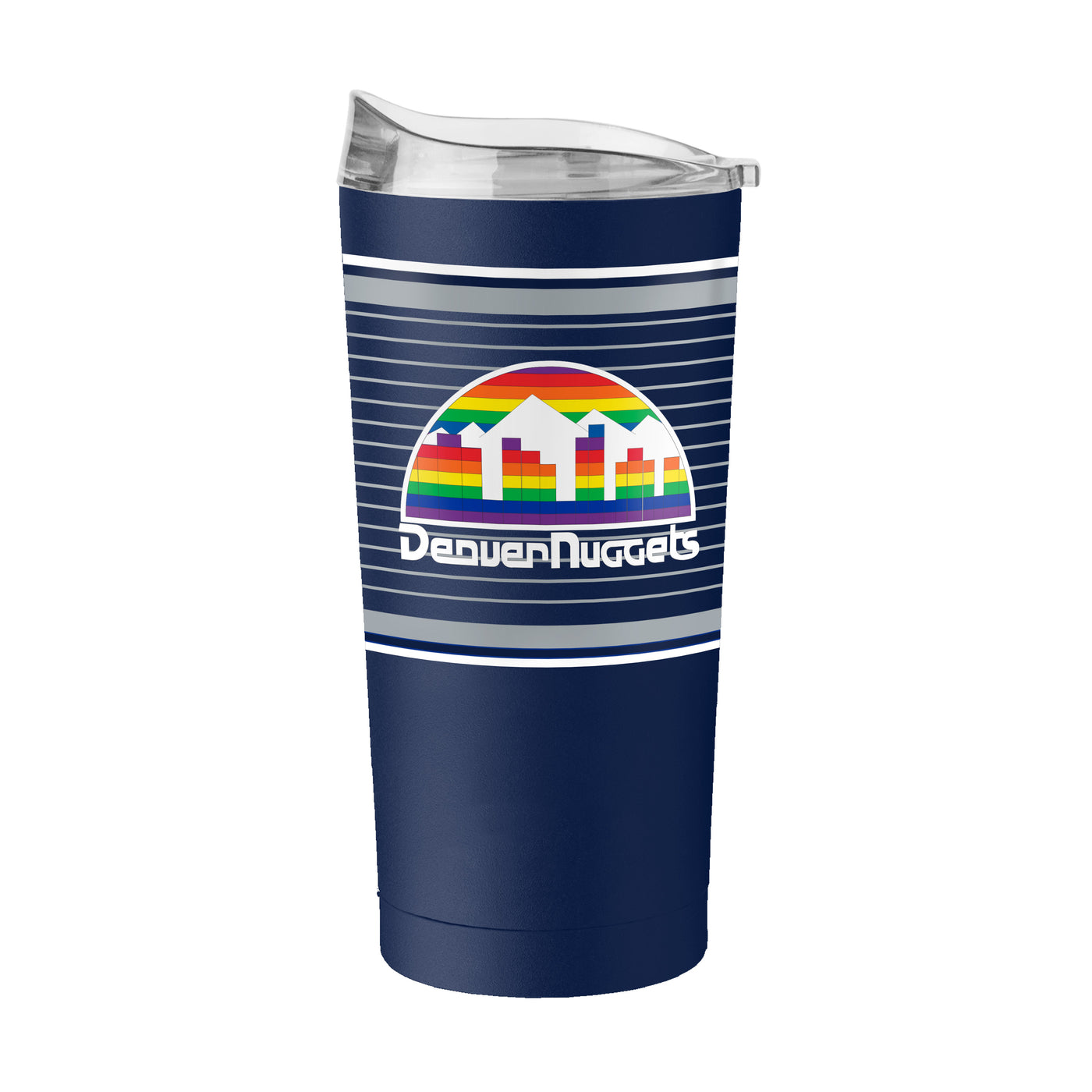 Denver Nuggets 20oz Retro Stripe Powder Coat Tumbler