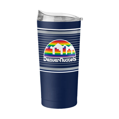 Denver Nuggets 20oz Retro Stripe Powder Coat Tumbler