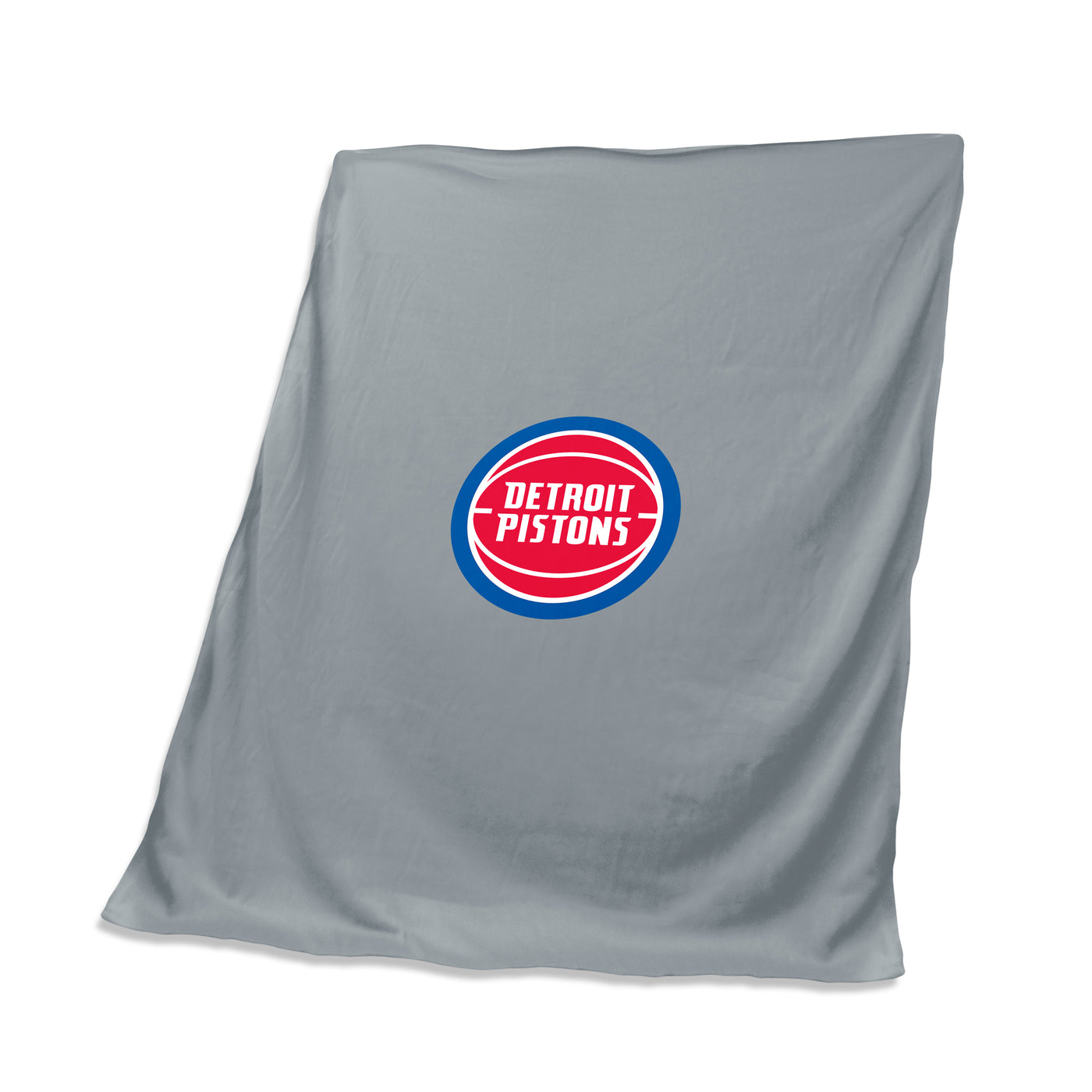 Detroit Pistons Gray Screened Sweatshirt Blanket