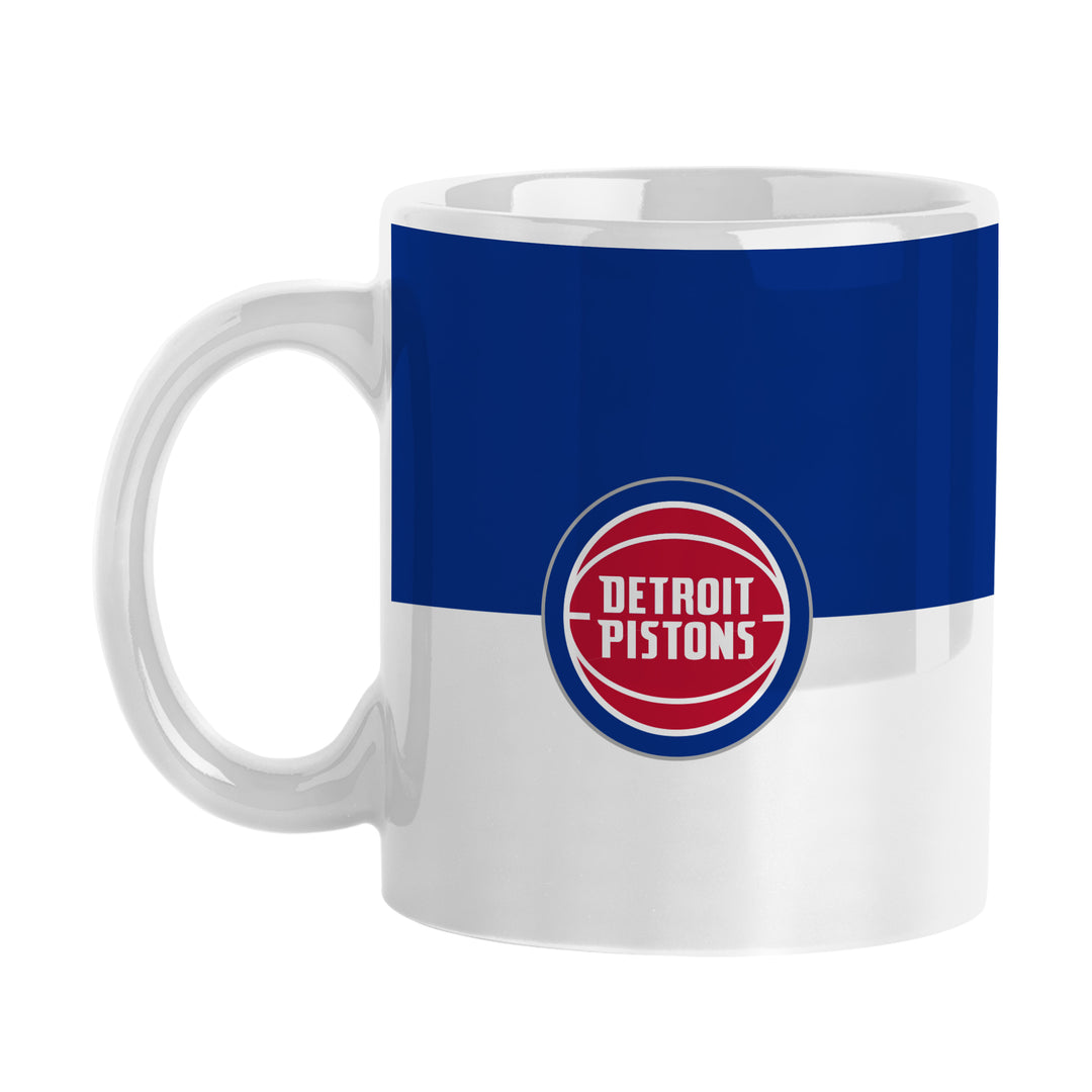 11oz 76ers coffee mug Detroit Pistons 11oz Colorblock Sublimated Mug