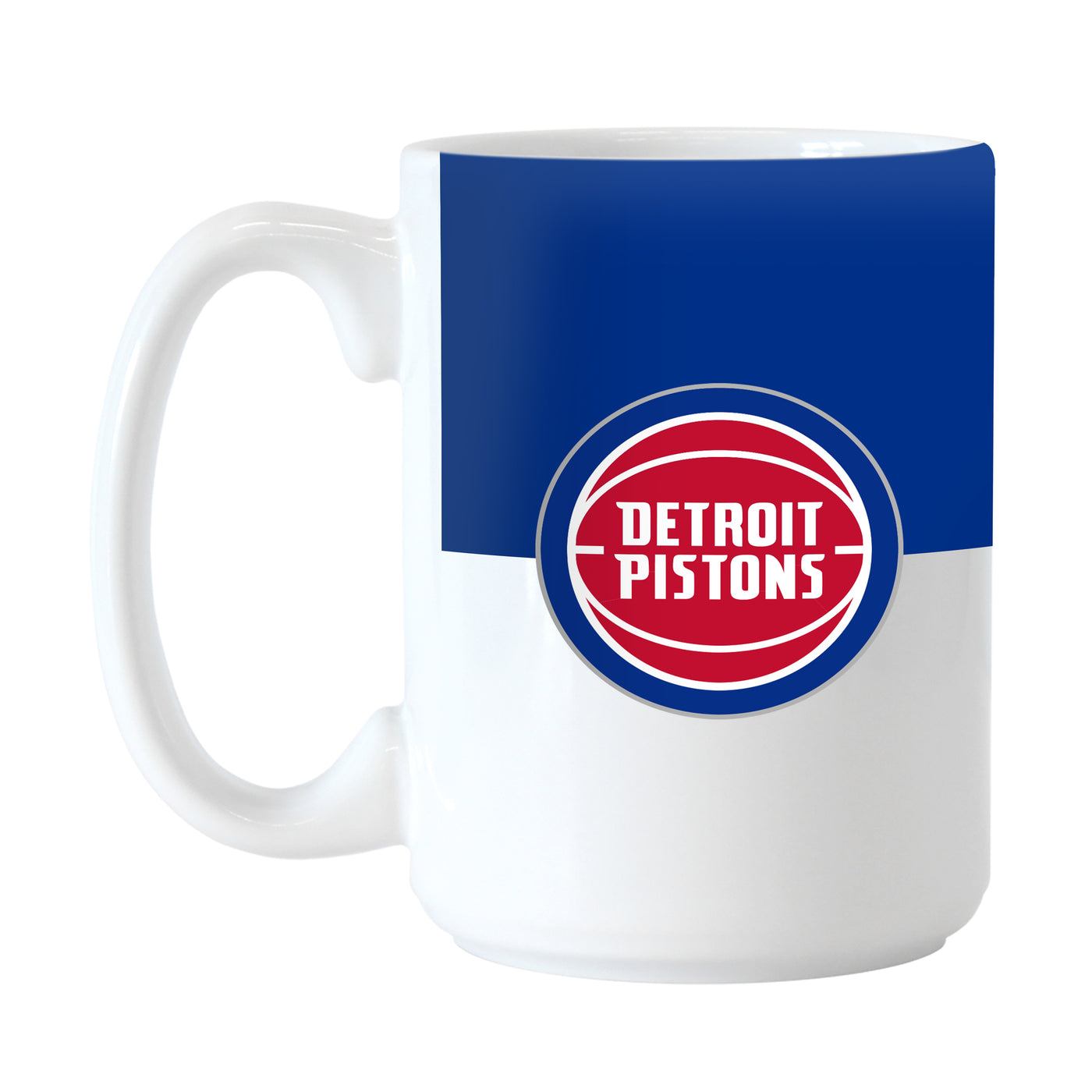 Detroit Pistons Color Block 15 oz Sublimated Mug
