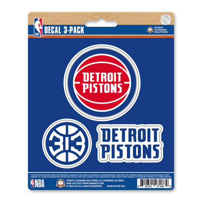 NBA - Detroit Pistons Decal 3-pk