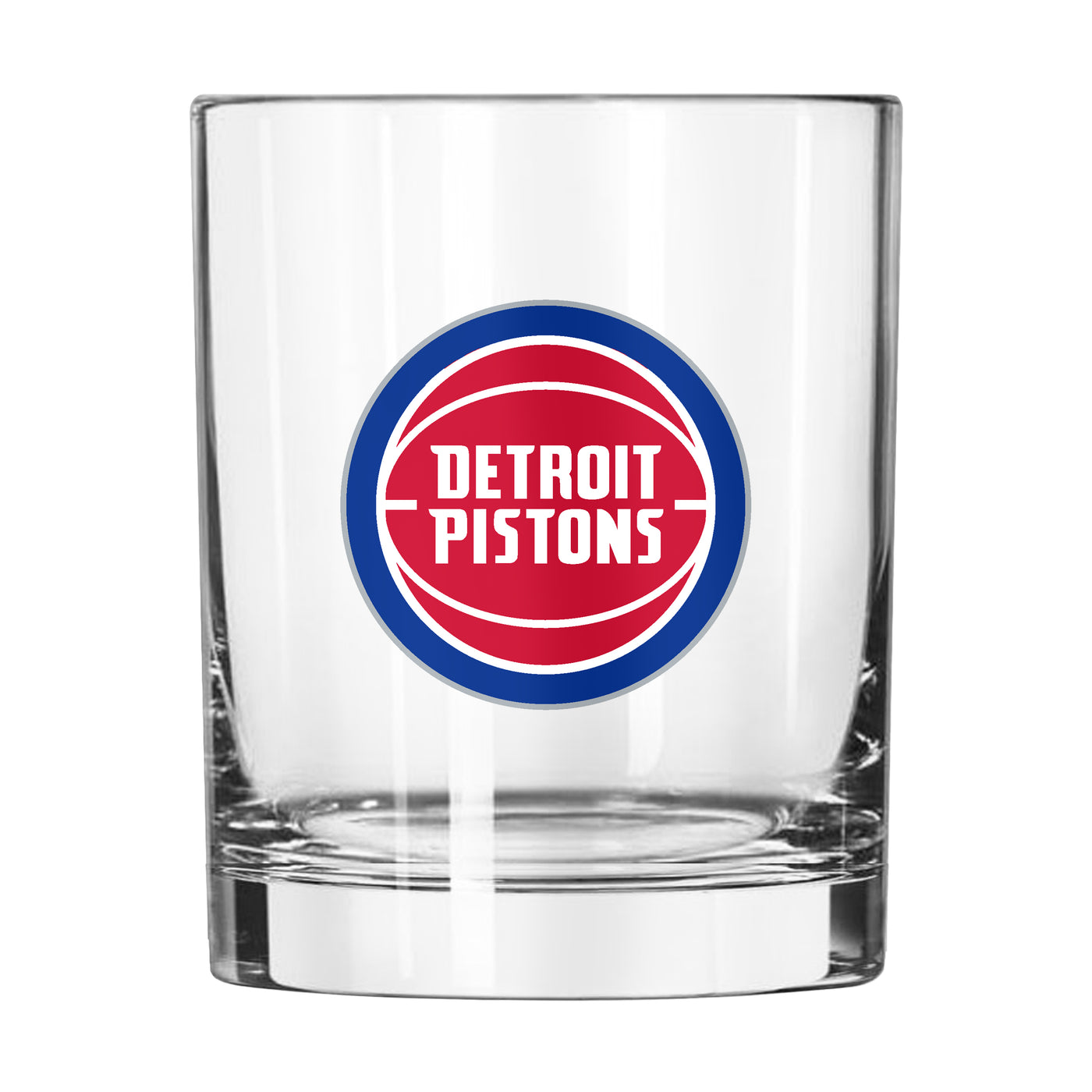 Detroit Pistons 14oz Letterman Rocks Glass