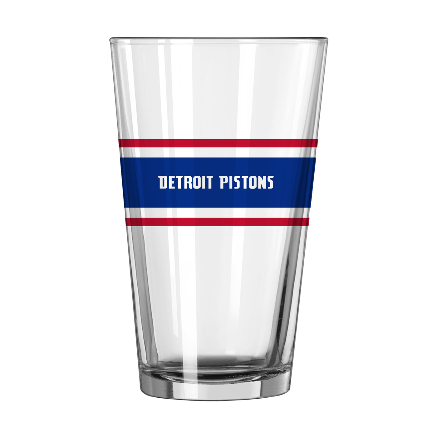 Detroit Pistons 16oz Stripe Pint Glass