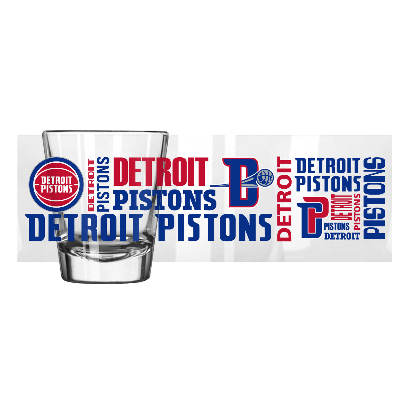Detroit Pistons 2oz Spirit Shot Glass
