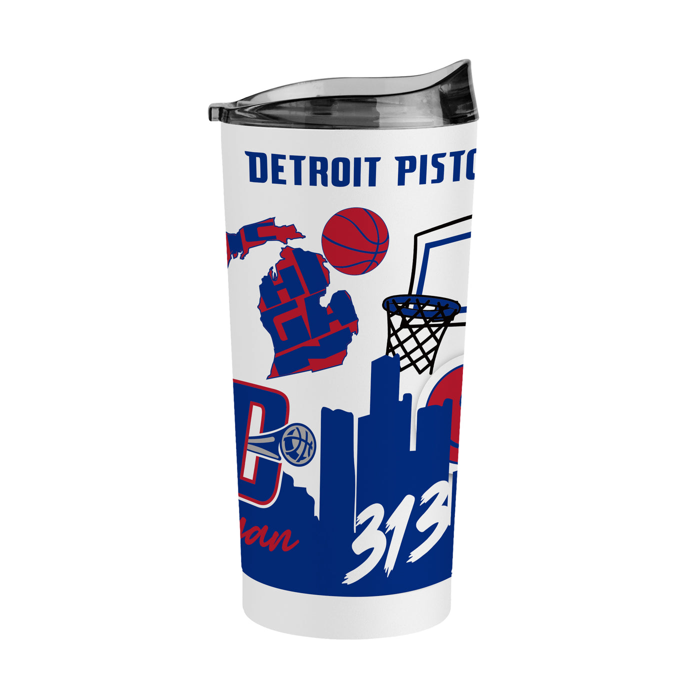 Detroit Pistons 20oz Native Powder Coat Tumbler