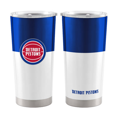 Detroit Pistons 20oz Colorblock Stainless Steel Tumbler - Logo Brands