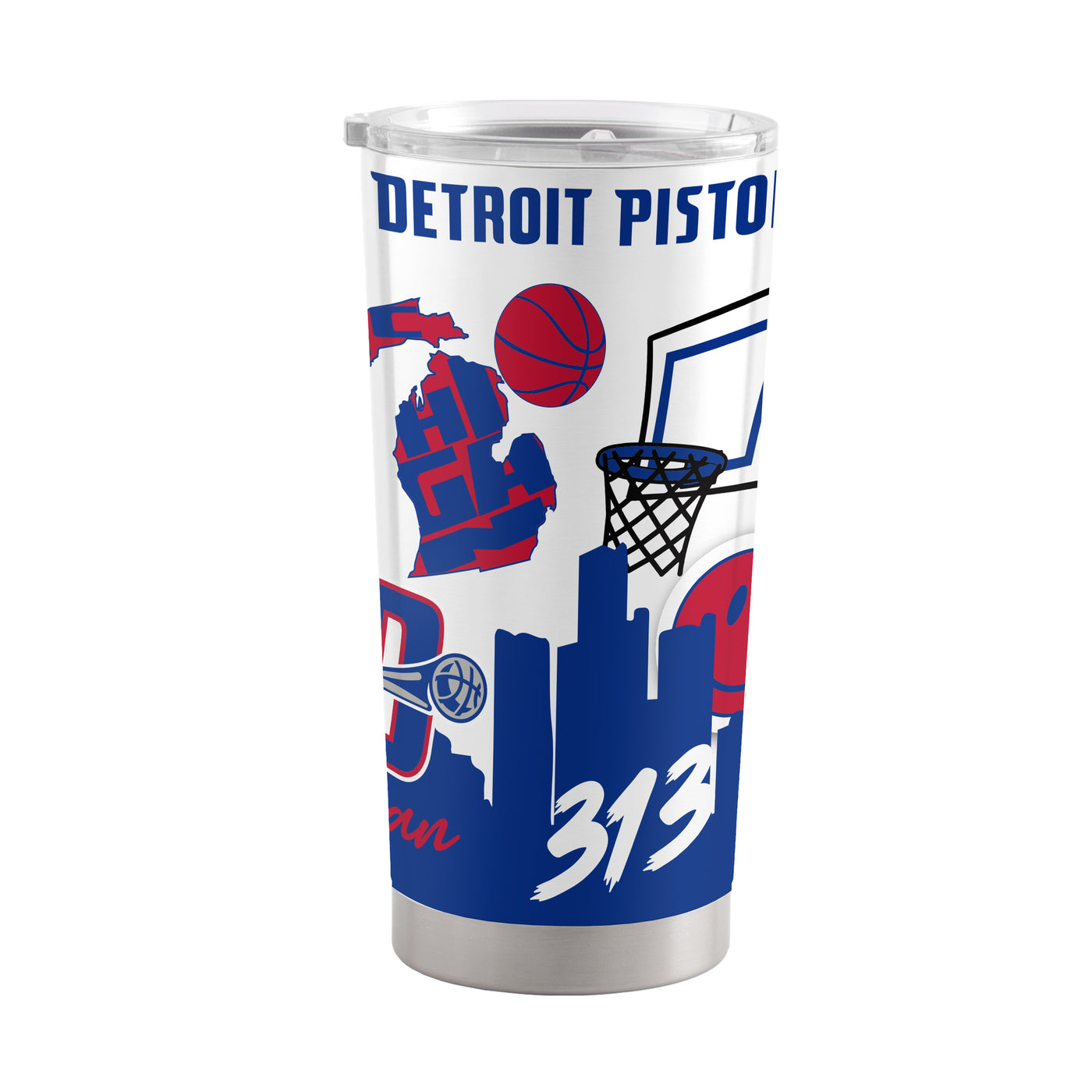 Detroit Pistons 20oz Native Stainless Tumbler