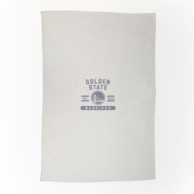 Golden State Warriors Oatmeal Sweatshirt Blanket - Logo Brands