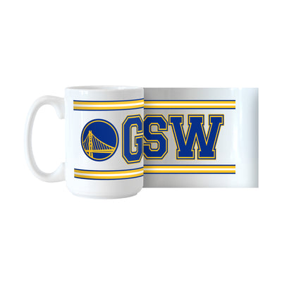Golden State Warriors 15oz Overtime Stripe Sublimated Mug