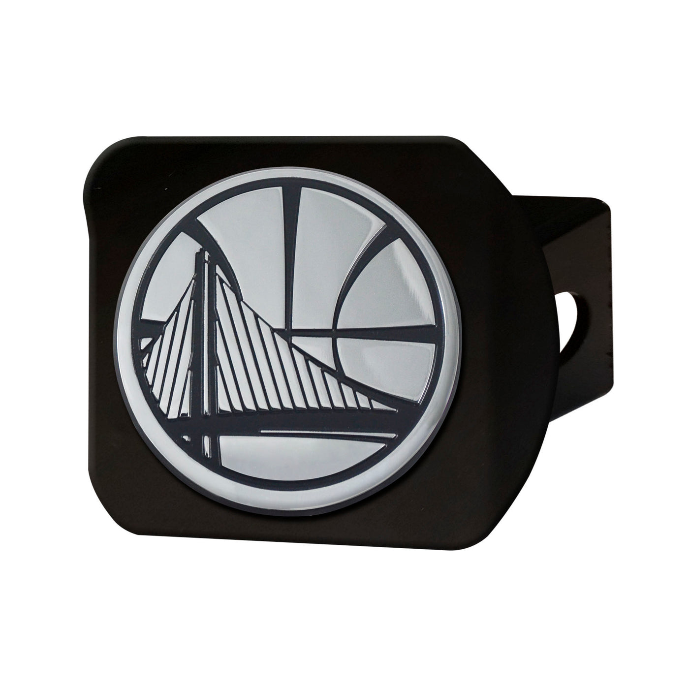 NBA - Golden State Warriors Chrome on Black Hitch Cover