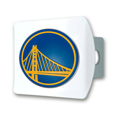NBA - Golden State Warriors Color on White Hitch Cover