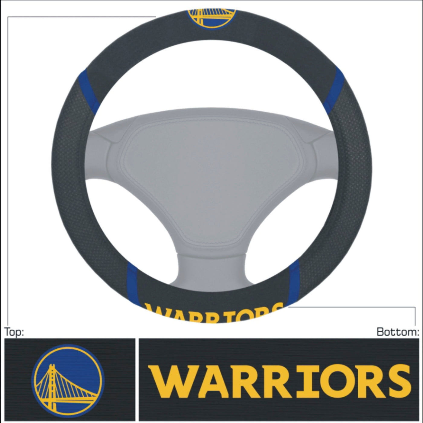 NBA - Golden State Warriors Steering Wheel Cover