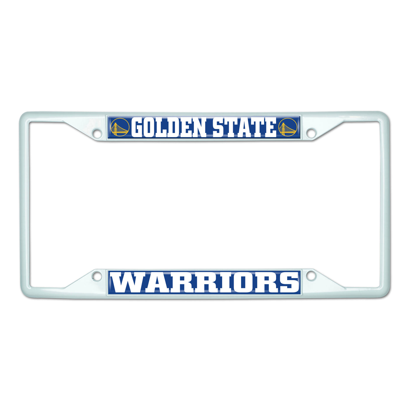 NBA - Golden State Warriors White License Plate Frame