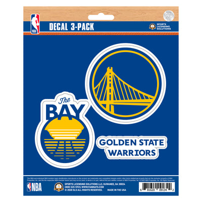 NBA - Golden State Warriors Decal 3-pk