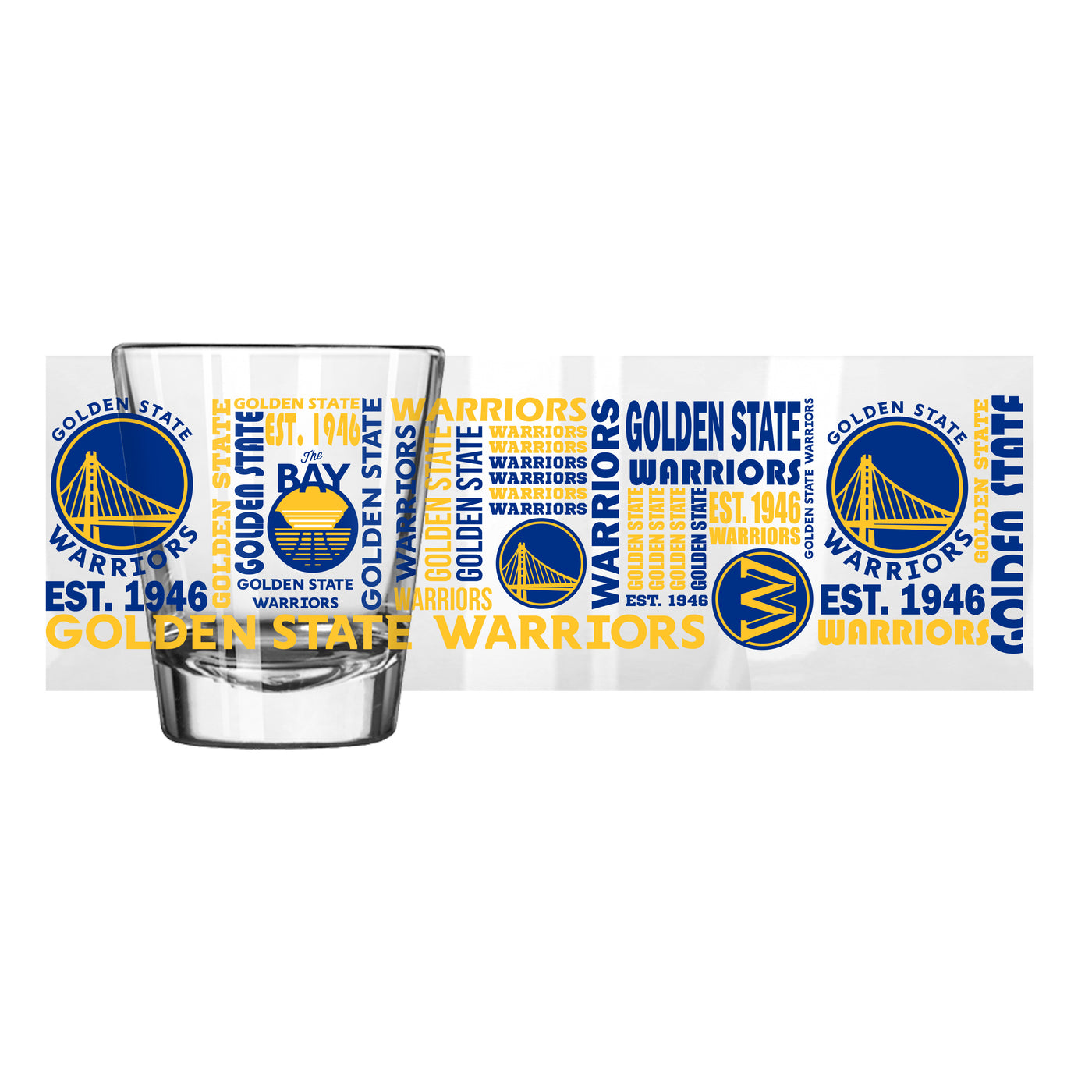 Golden State Warriors 2oz Spirit Shot Glass