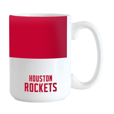 Houston Rockets Color Block 15 oz Sublimated Mug