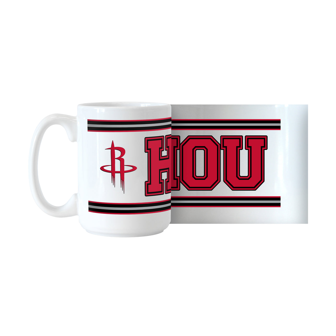 Houston Rockets 15oz Overtime Stripe Sublimated Mug