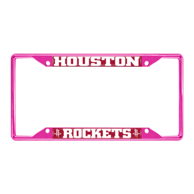 NBA - Houston Rockets Pink License Plate Frame
