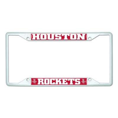 NBA - Houston Rockets White License Plate Frame