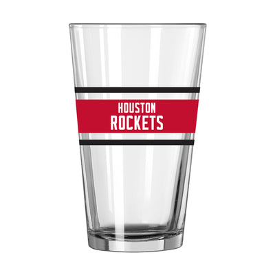 Houston Rockets 16oz Stripe Pint Glass