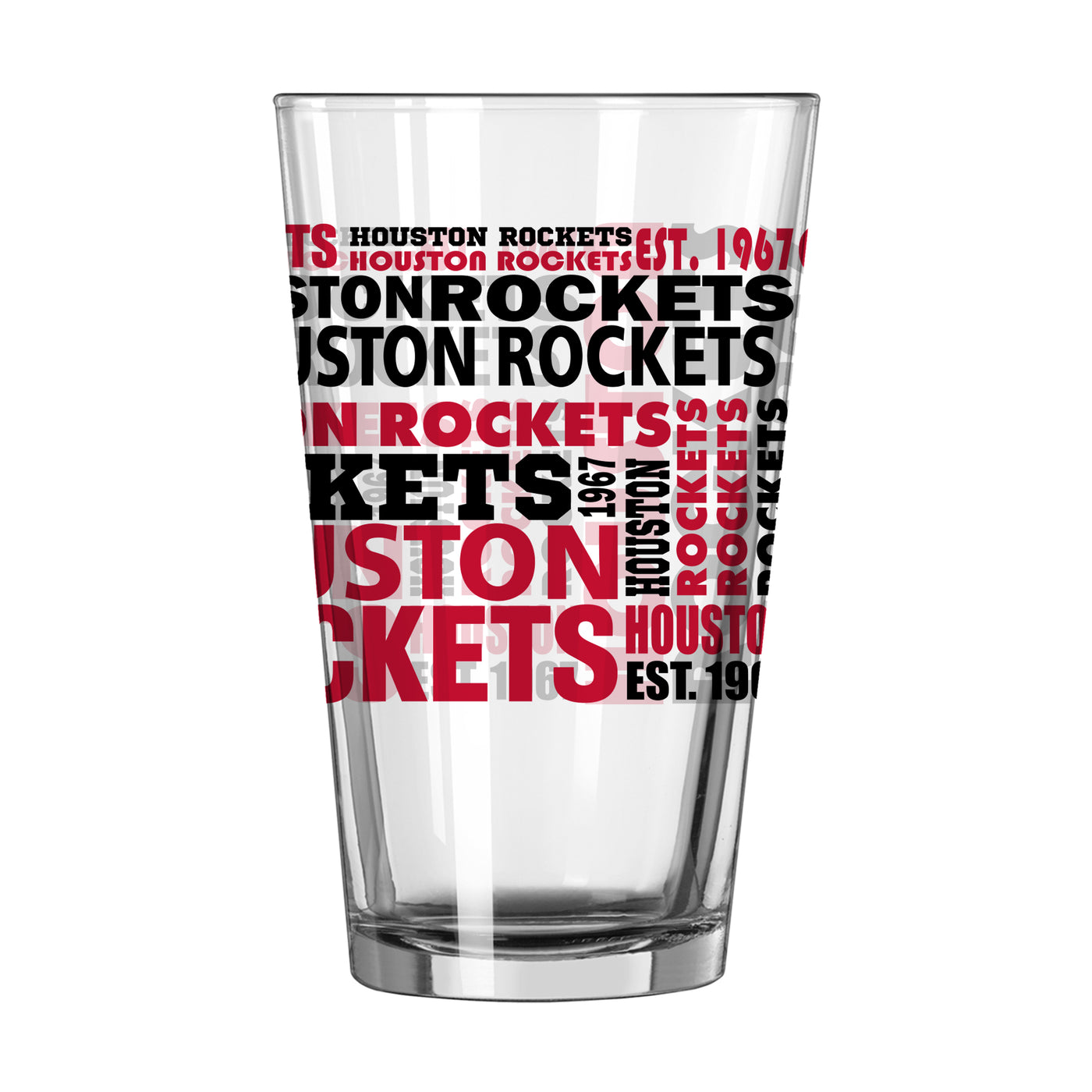Houston Rockets 16oz Spirit Pint Glass - Logo Brands