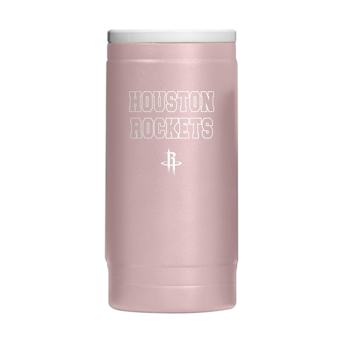 Houston Rockets  Stencil Powder Coat Slim Can Coolie