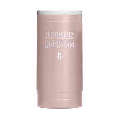 Houston Rockets  Stencil Powder Coat Slim Can Coolie