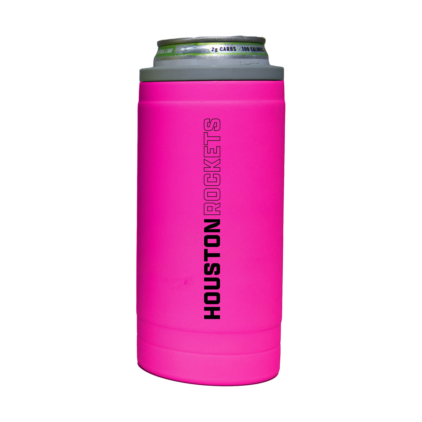 Houston Rockets 12oz Electric Stacked Soft Touch Slim Coolie