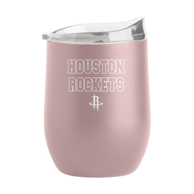 Houston Rockets 16oz Stencil Powder Coat Curved Beverage