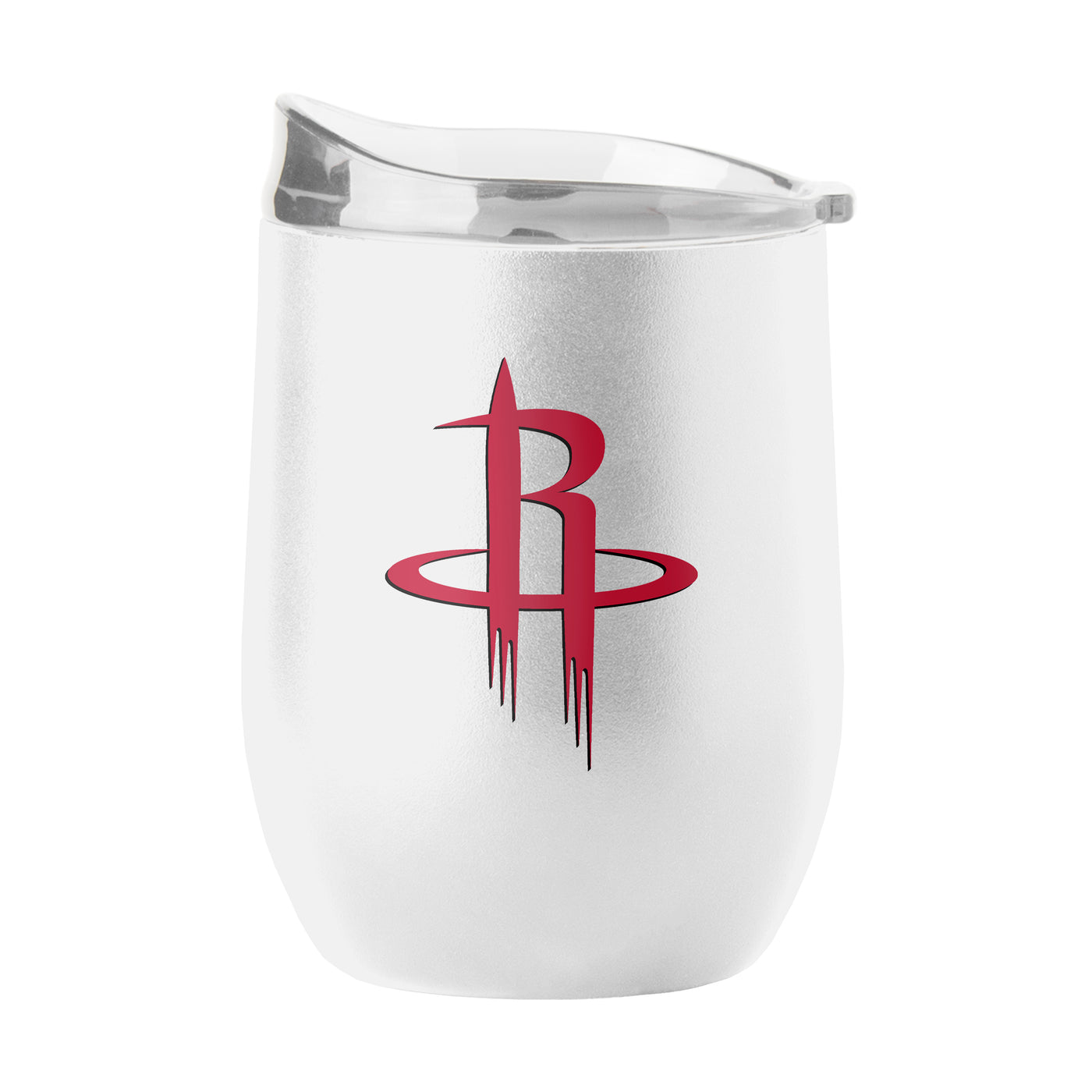 Houston Rockets 16oz Swagger White Powder Coat Curved Beverage