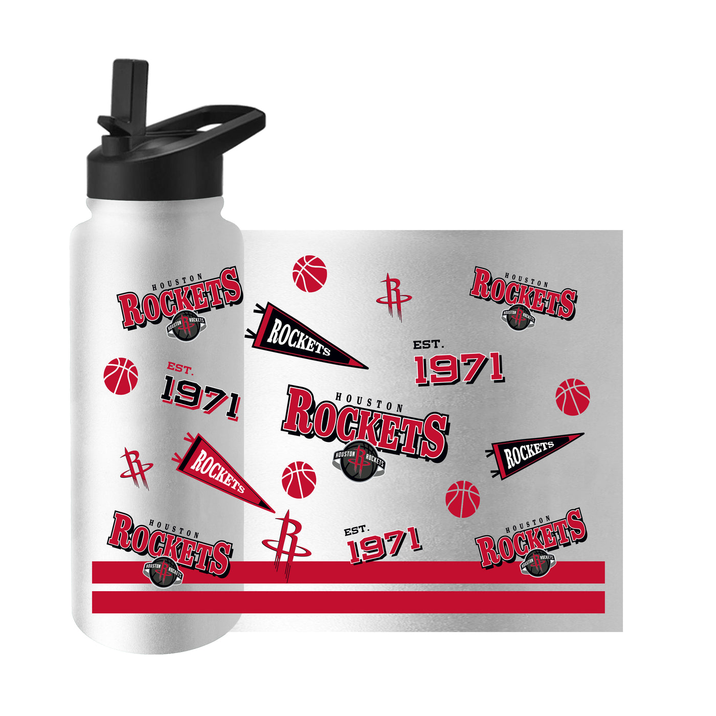Houston Rockets 34oz TJX Native Quencher Bottle