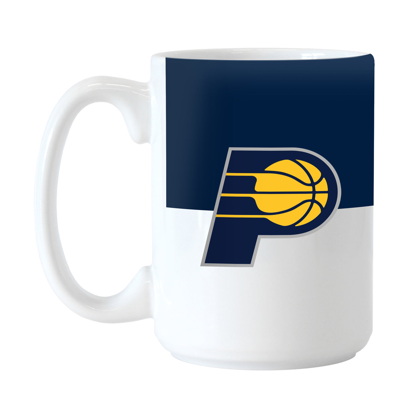 Indiana Pacers Color Block 15 oz Sublimated Mug